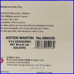Kyosho Aston Martin V12 Vanquish 1/12 Scale James Bond 007 Car Figure with Box