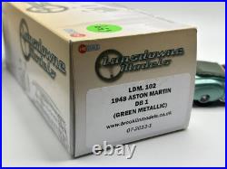 Lansdowne LDM 102 1948 Aston Martin DB1 1/43 Scale Green Metallic 659