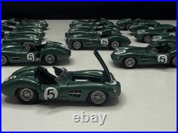 Lot of 21 Shelby Collectibles 164 Aston Martin DBR1 #5 Green Diecast Cars