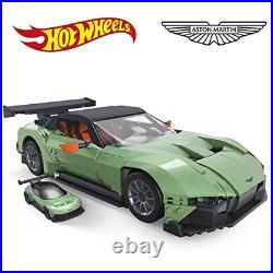 MEGA Hot Wheels Aston Martin Vulcan Block Set 986pcs 1/18 Scale + Diecast Car JP