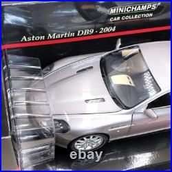 MINICHAMPS 1/18 Aston Martin DB9 2004 Silver Gray LH Drive 150137320 diecast