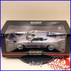 MINICHAMPS 1/18 Aston Martin DB9 2004 Silver Gray LH Drive 150137320 diecast