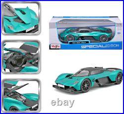 Maisto 118 Scale 2021 Aston Martin Valkyrie in Silver Diecast Model Car Maisto 118 Scale 2021 Aston Martin Valkyrie in Silver Diecast Model Car