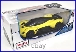 Maisto 1/18 Aston Martin Valkyrie Hypercar Yellow Diecast Scale Model Car