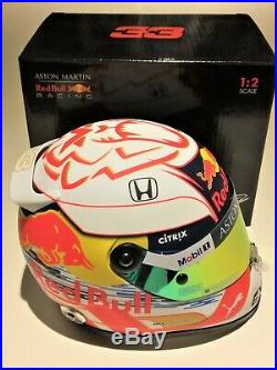 Max Verstappen Aston Martin Red Bull Racing 2019 Scale Helmet 1/2