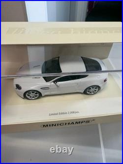 Minichamps 1/43 Aston Martin V8 Vantage Bianco Limited Edition 2008 New