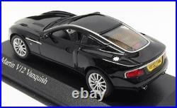 Minichamps 1/43 Scale 400 137221 Aston Martin V12 Vanquish Black