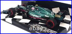 Minichamps 1/43 Scale 417 210705 F1 Aston Martin AMR21 Azerbaijan GP 2021 Vettel
