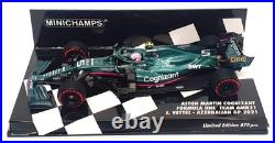 Minichamps 1/43 Scale 417 210705 F1 Aston Martin AMR21 Azerbaijan GP 2021 Vettel