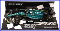 Minichamps 1/43 Scale 417 222205 F1 Aston Martin Last Race Abu Dhabi 2022 Vettel Minichamps 1/43 Scale 417 222205 F1 Aston Martin Last Race Abu Dhabi 2022 Vettel