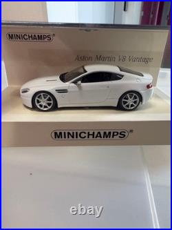 Minichamps Aston Martin V8 Vantage 1/43 Scale Model Car Bianco Ltd Ed 2008