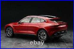 New Arrival Top Speed 118 Scale Aston Martin DBX Hyper Red Car Model With Case