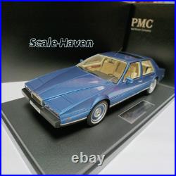 PMC 118 Aston Martin Lagonda 1986 Silver Blue Four Door Luxury Sedan Model