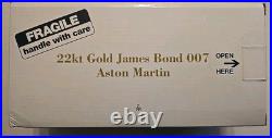 RARE Danbury Mint 1/24 Scale James Bond Aston Martin DB5 22k Gold Plated Boxed