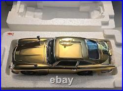 RARE Danbury Mint 1/24 Scale James Bond Aston Martin DB5 22k Gold Plated Boxed