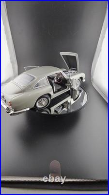 Rare 1/18 AUTOart Silver Aston Martin DB5 James Bond READ