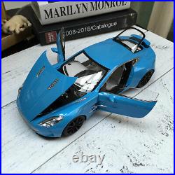 Rare AUTOart 118 Scale Car Model For ASTON MARTIN One-77 Blue WithCertification