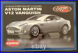 Rare Kyosho 1/12 Scale Diecast Aston Martin V12 Vanquish 007 James Bond Model