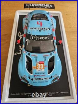 Signed 2021 Aston Martin Vantage AMR #33 TF Sport 24H Le Mans SPARK 118 scale