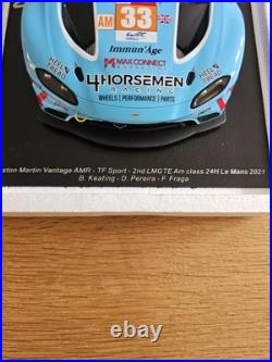 Signed 2021 Aston Martin Vantage AMR #33 TF Sport 24H Le Mans SPARK 118 scale