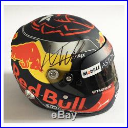 Signed Max Verstappen 1/2 Scale Helmet Aston Martin Red Bull Racing F1