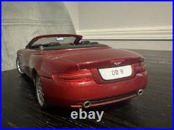 Solido 1/18 Aston Martin DB9 Volante 2005 Red Diecast Scale Car Missing Mirros