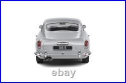 Solido Aston Martin Db5 1/18 Scale Diecast Model Car, 1964 (Silver Birch), Jame
