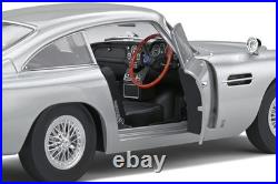 Solido Aston Martin Db5 1/18 Scale Diecast Model Car, 1964 (Silver Birch), Jame
