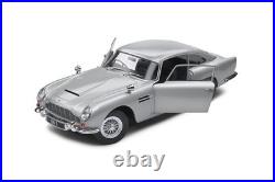 Solido Aston Martin Db5 1/18 Scale Diecast Model Car, 1964 (Silver Birch), Jame
