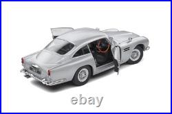 Solido Aston Martin Db5 1/18 Scale Diecast Model Car, 1964 (Silver Birch), Jame