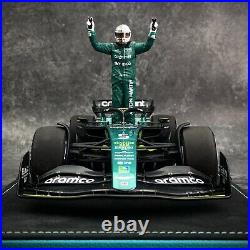 Spark 1/18 Aston Martin AMR22 GP Abu Dhabi 2022 #5 S. Vettel Last Race 18WS012