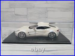 Spark Aston Martin One-77 1/43 Scale Diecast Model White Collectible Japan