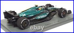Spark Model 1/43 Scale S9529 F1 Aston Martin AMR24 Saudi Arabia GP 2024 Alonso