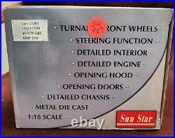 Sun Star 1963 Aston Martin DB5 Diecast Car 118 Scale. Silver Grey