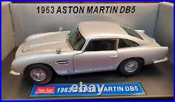 Sun Star 1963 Aston Martin DB5 Diecast Car 118 Scale. Silver Grey