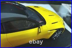 TOP SPEED Aston Martin DB11 1/18 scale Minicar model color Yellow with box used