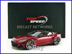Top Speed ASTON MARTIN DBS SUPPERLEGGERA Red 1/18 Scale New Release