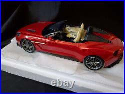 Top Speed ASTON MARTIN VANQUISH ZAGATO SPEEDSTER Lava Red 118 Model TS0233 New