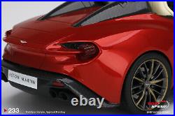Top Speed Aston Martin Vanquish Zagato Speedster Lava Red 1/18 Scale New