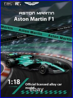 Tsc Speed Card 1-18 Aston Martin F1 Racing Alloy Car Model Alonso #14