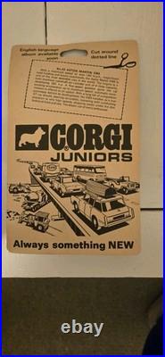 Vintage Corgi Juniors Aston Martin DB6 Metallic Green Diecast On Card