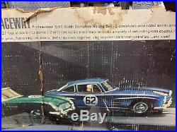 Vintage Revell Slot Car Track Set 1/32 Scale Aston Martin /Mercedes Benz