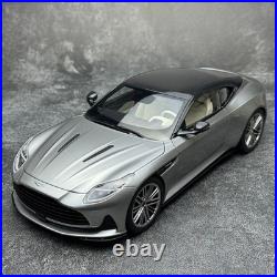 Xiaoguang 1/18 Aston Martin DB12 Silver Carbon Top Diecast Car Model