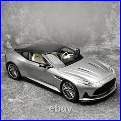Xiaoguang 1/18 Aston Martin DB12 Silver Carbon Top Diecast Car Model