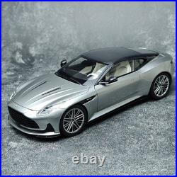 Xiaoguang 1/18 Aston Martin DB12 Silver Carbon Top Diecast Car Model