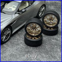 Xiaoguang 1/18 Aston Martin DB12 Silver Carbon Top Diecast Car Model