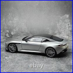 Xiaoguang 1/18 Aston Martin DB12 Silver Carbon Top Diecast Car Model